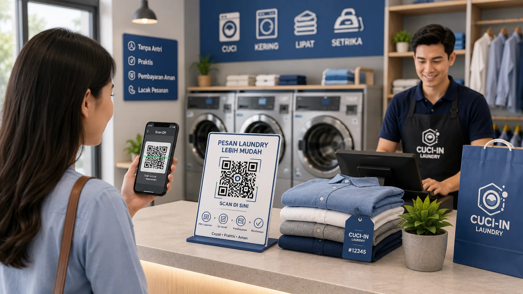 Kenapa QR Code Wajib untuk Pesanan Laundry Modern